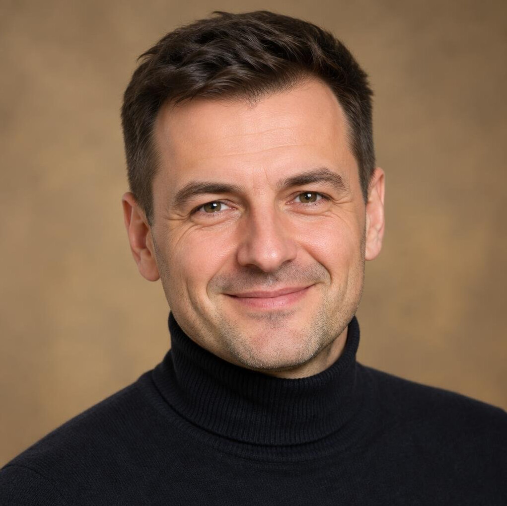 Portrait of a male acting and voice instructor